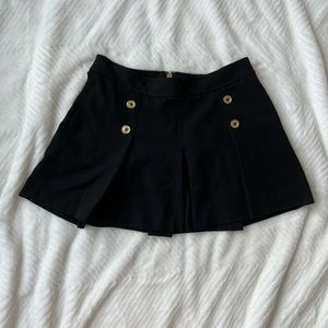 Juicy couture pleated black mini skirt